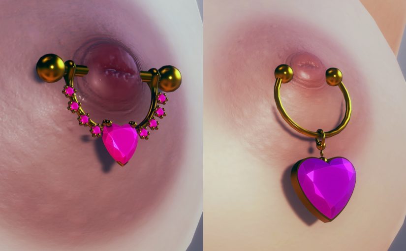 [AI] Nipple Piercings
